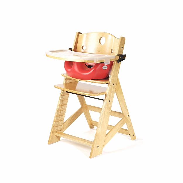 Keekaroo Height Right High Chair + Infant Insert / Tray Cherry