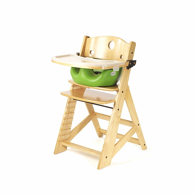 Keekaroo Height Right High Chair with Infant Insert / Tray Lime