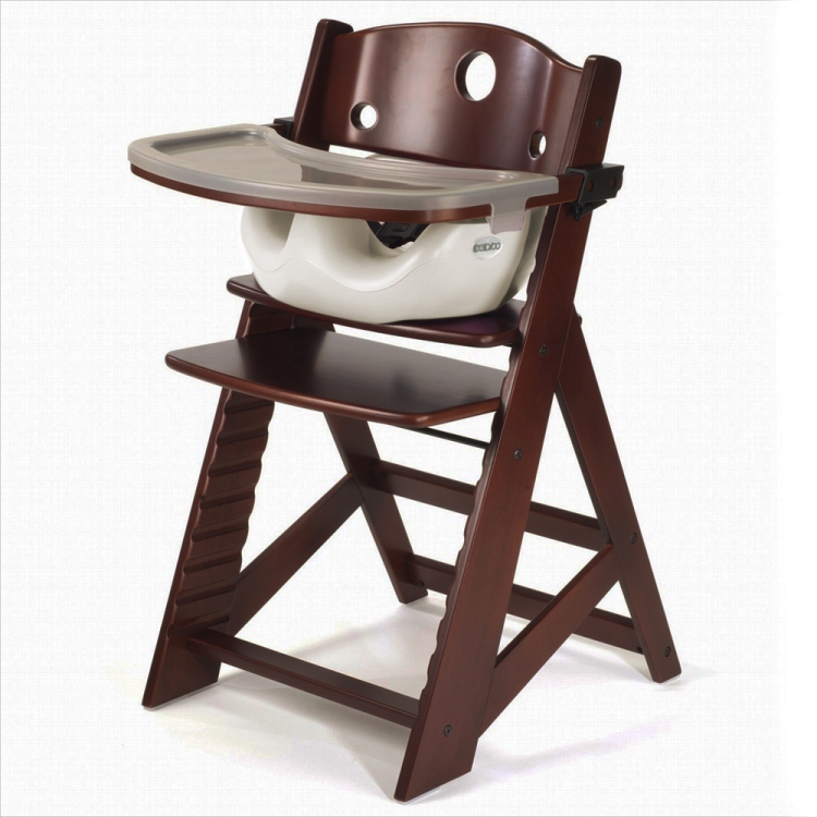 Keekaroo Height Right Chair Infant Insert Tray Mahogany, Vanilla