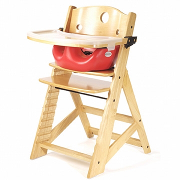 Keekaroo Height Right High Chair + Infant Insert + Wooden Tray