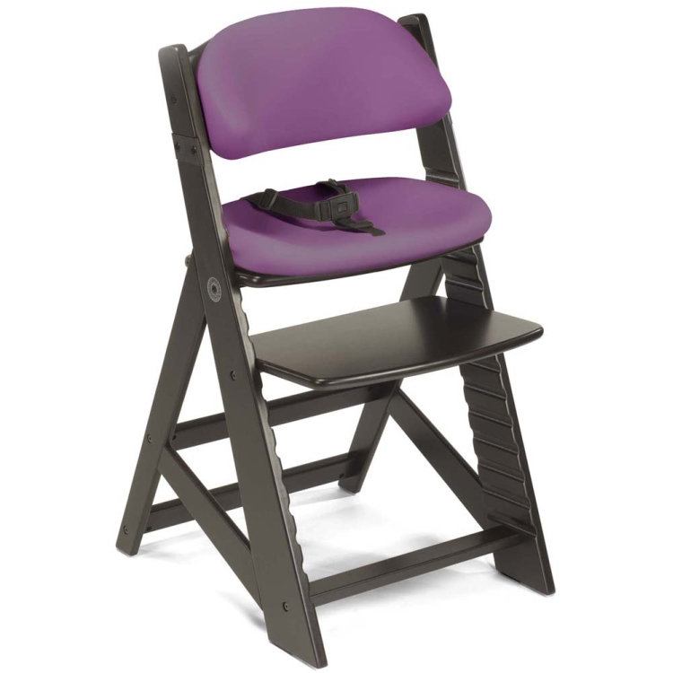 Keekaroo Height Right Chair, Cushion, Espresso / Raspberry