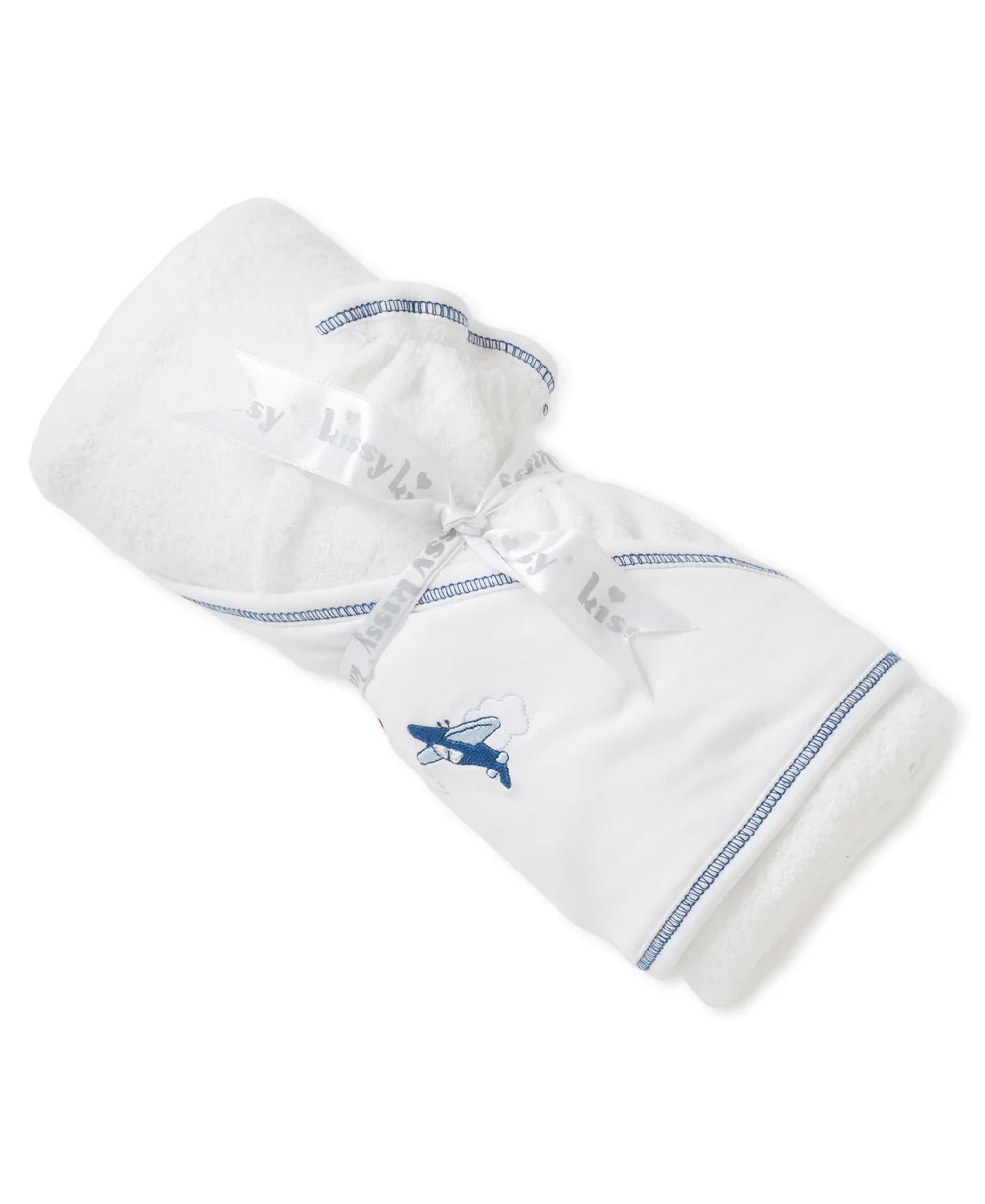Kissy Kissy Aviators Hooded Towel & Mitten Set