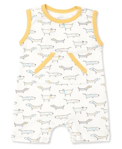 Kissy Kissy Dogs Sleeveless Playsuit - 12-18 Months