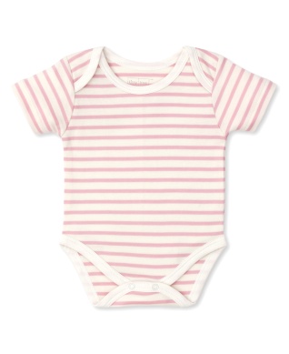 Kissy Kissy Stripes Short Sleeve Bodysuit - Pink - 9 Months