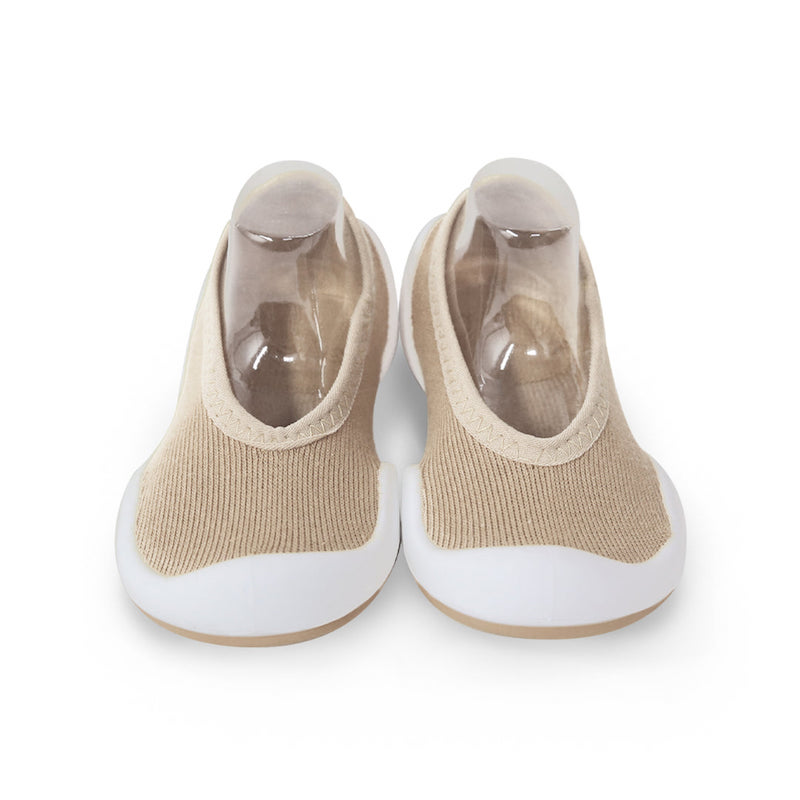 Komuello Flat Latte Soft Cotton Sock Shoes - 5 ( 6-12 Months )
