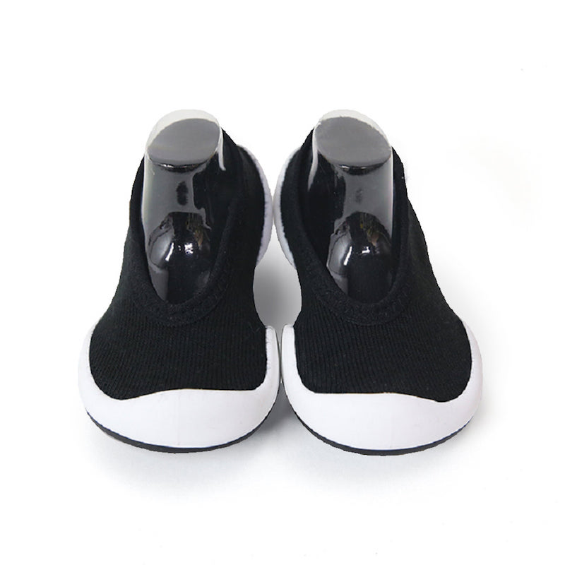 Komuello Flat Onyx Cotton Sock Shoes - 18-24 Months )