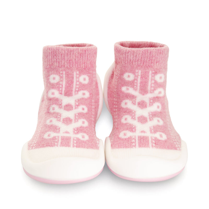 Komuello Sneakers Pink Sock Shoes - 5 ( 6-12 Months )