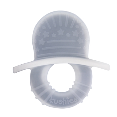 Kushies Silisoothe Silicone Teether in Grey