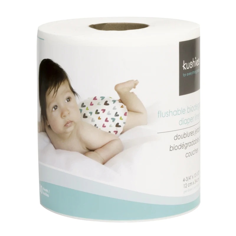 Kushies Flushable Bio-Degradeable Diaper Liners