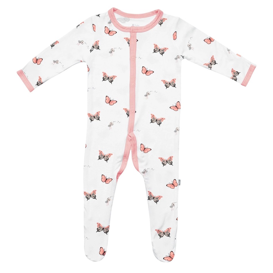 Kyte Baby Butterfly Snap Footie - 6-12 Months