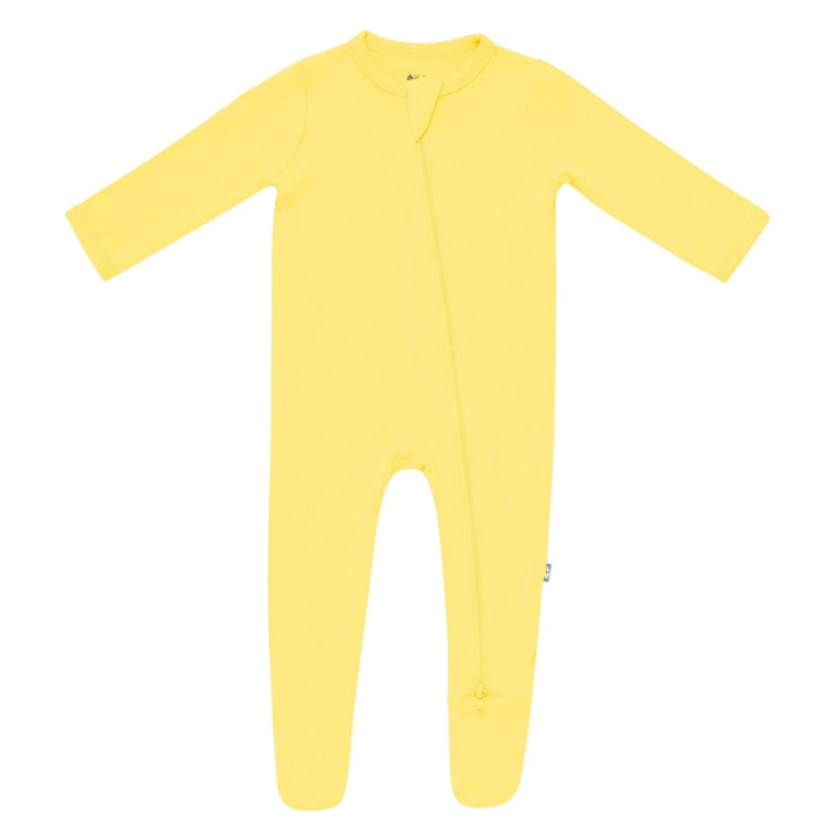 Kyte Baby Zippered Footie - Daffodil - 12-18 Months