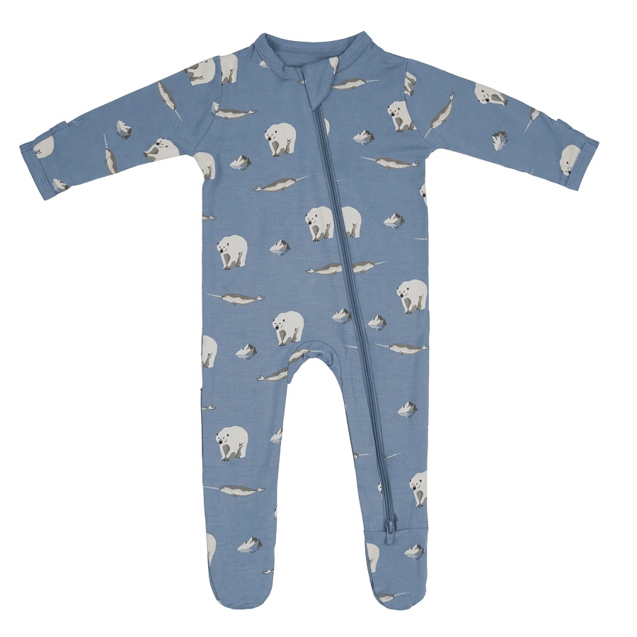 Kyte Baby Arctic Zippered Footie - 0-3 Months
