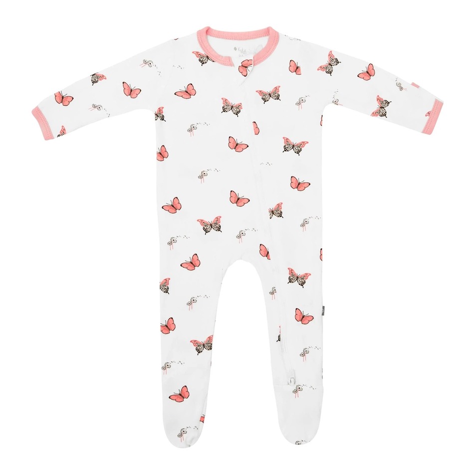 Kyte Baby Butterfly Zippered Footie - 12-18 Months