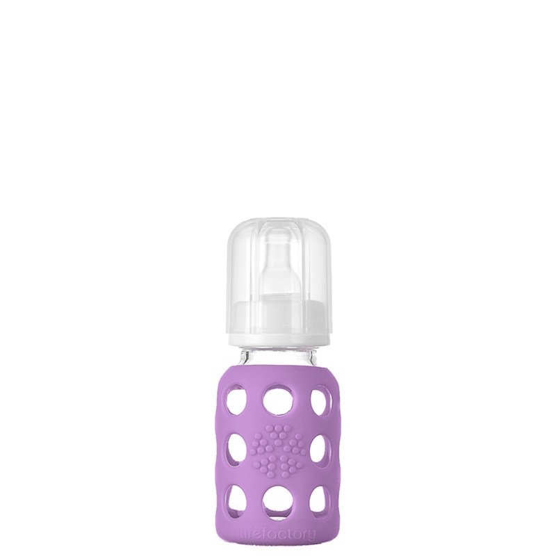 Lifefactory 4oz Glass Bottle - Lavender