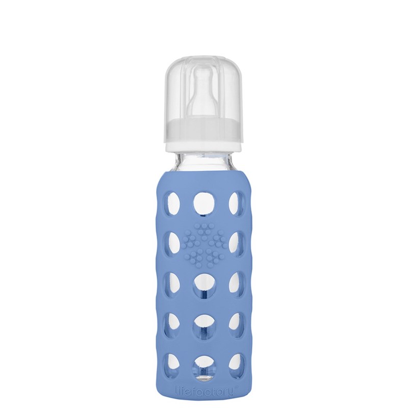 Lifefactory 9oz Glass Bottle - Blueberry