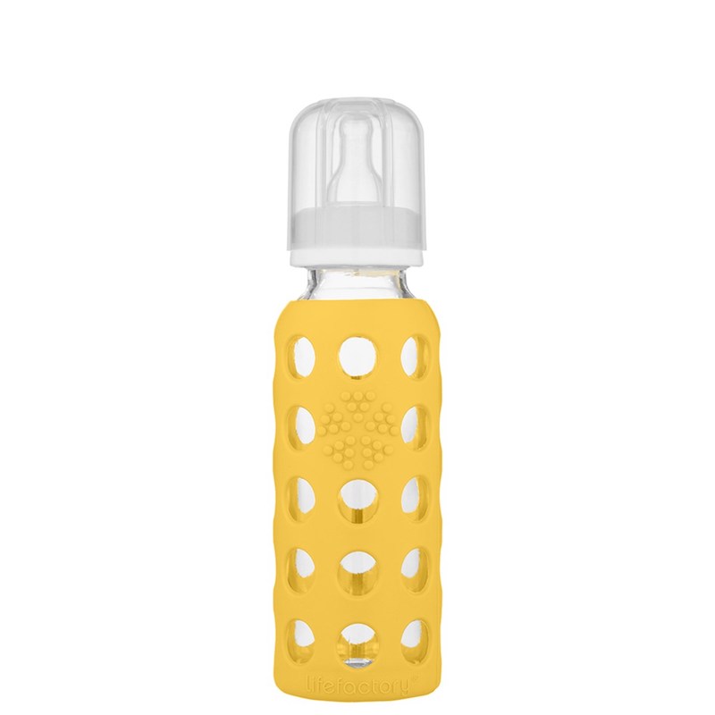 Lifefactory 9oz Glass Bottle - Mango