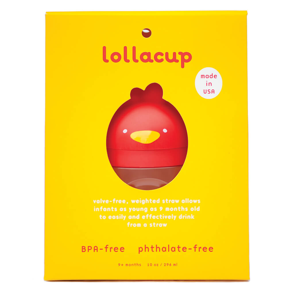 Lollaland Bold Red Lollacup Toddler Straw Cup