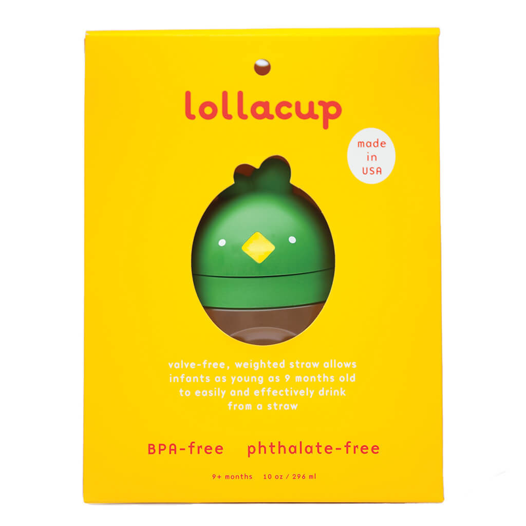 Lollaland Good Green Lollacup Toddler Straw Cup