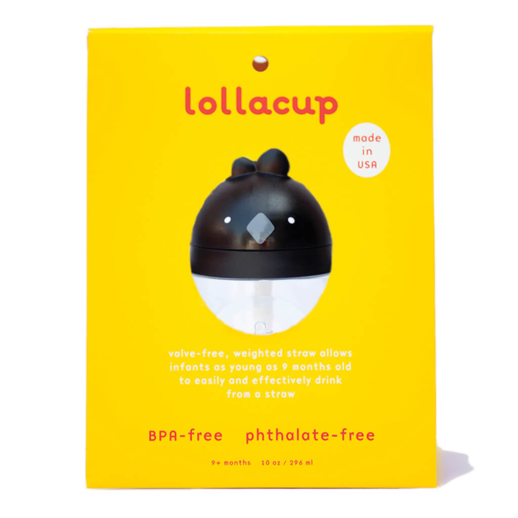 Lollaland Lollacup Toddler Straw Cup, Chic Black