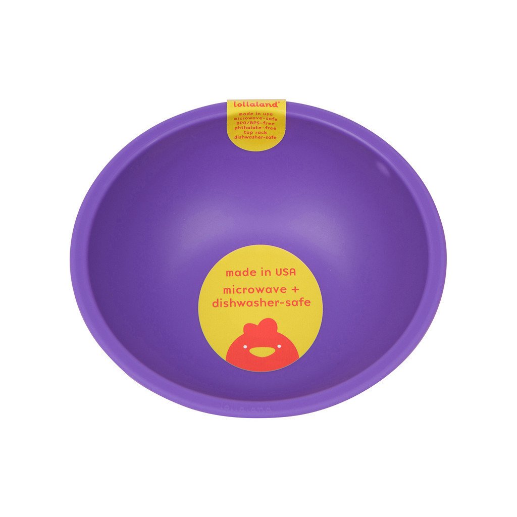 Lollaland Mealtime Set Bowl, Proud Purple
