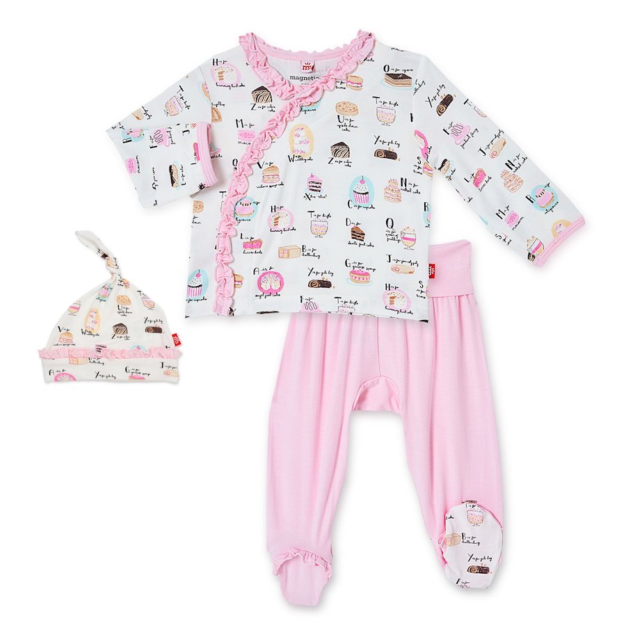 Magnetic Me cake my day modal magnetic kimono set - 0-3 Months