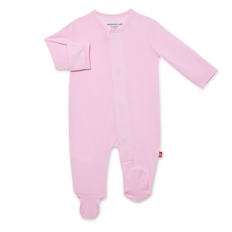 Magnetic Me cake my day pink modal magnetic footie - 3-6 Months