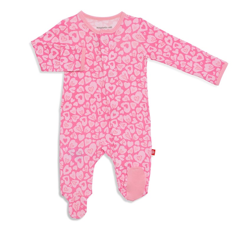 Magnetic Me leophearts modal magnetic footie - 6-9 Months
