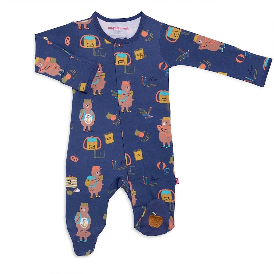 Magnetic Me First Class Organic Cotton Footie - 0-3 Months