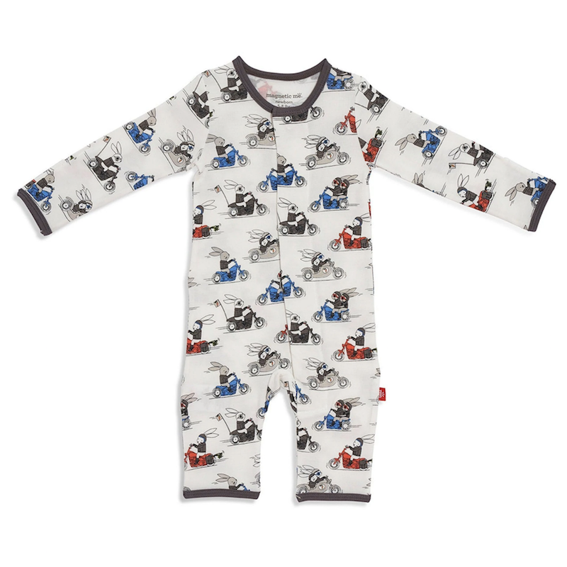 Magnetic Me Hares on Hogs modal magnetic coverall - 18-24 Months