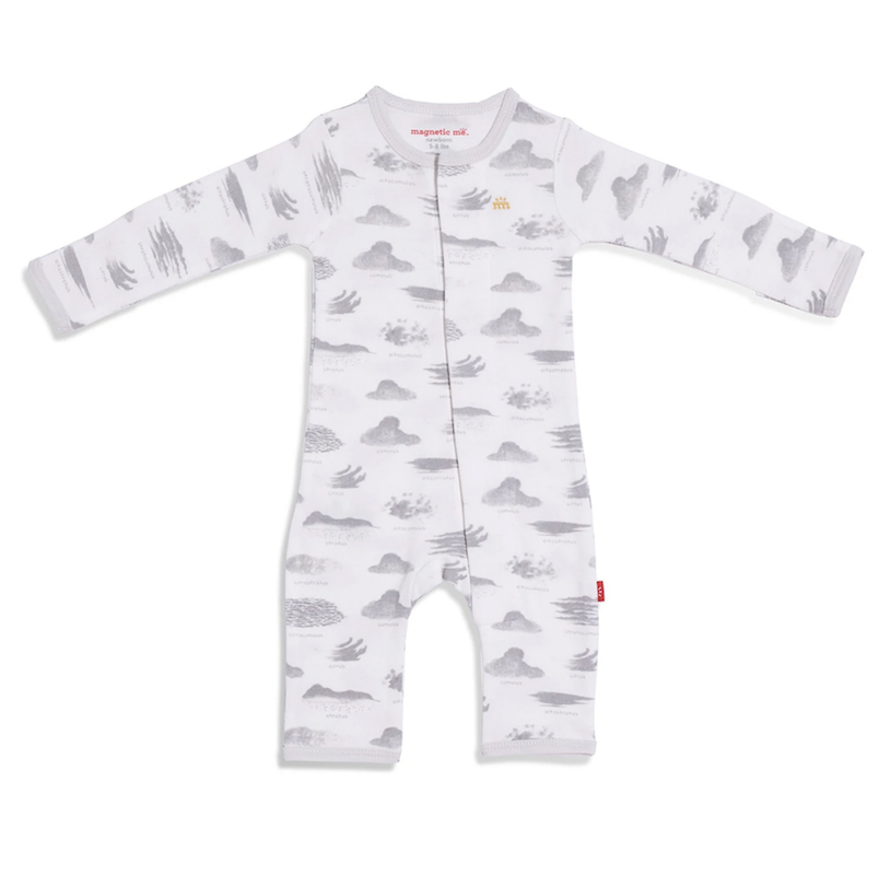 Magnetic Me Cloud Mine Organic Magnetic Coverall - 18-24 Months