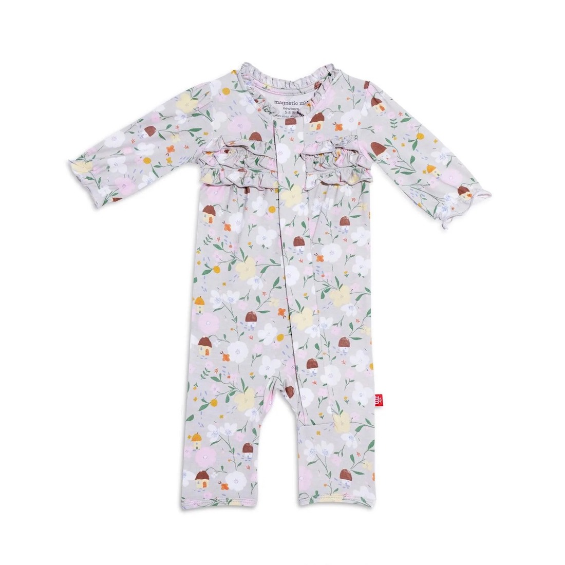 Magnetic Me portabella posies modal coverall - 6-9 Months