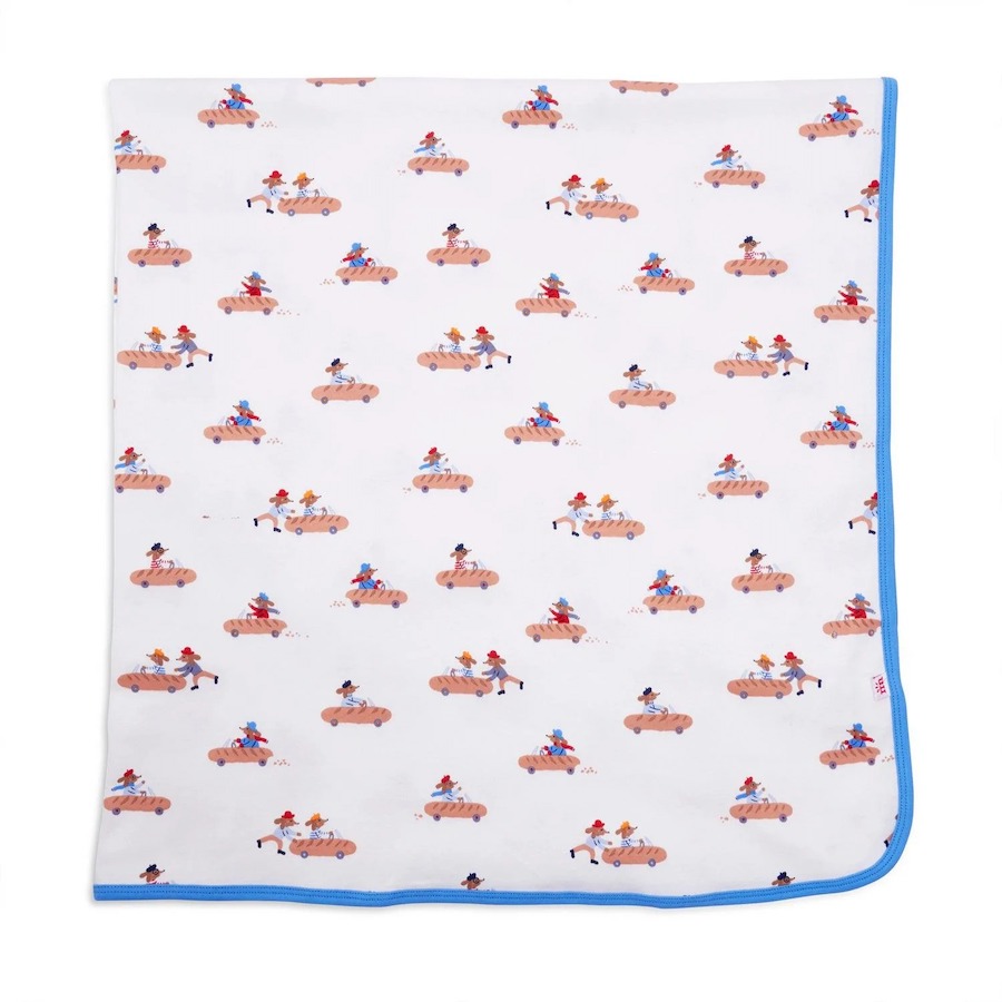 Magnetic Me Weiner's Circle organic cotton swaddle