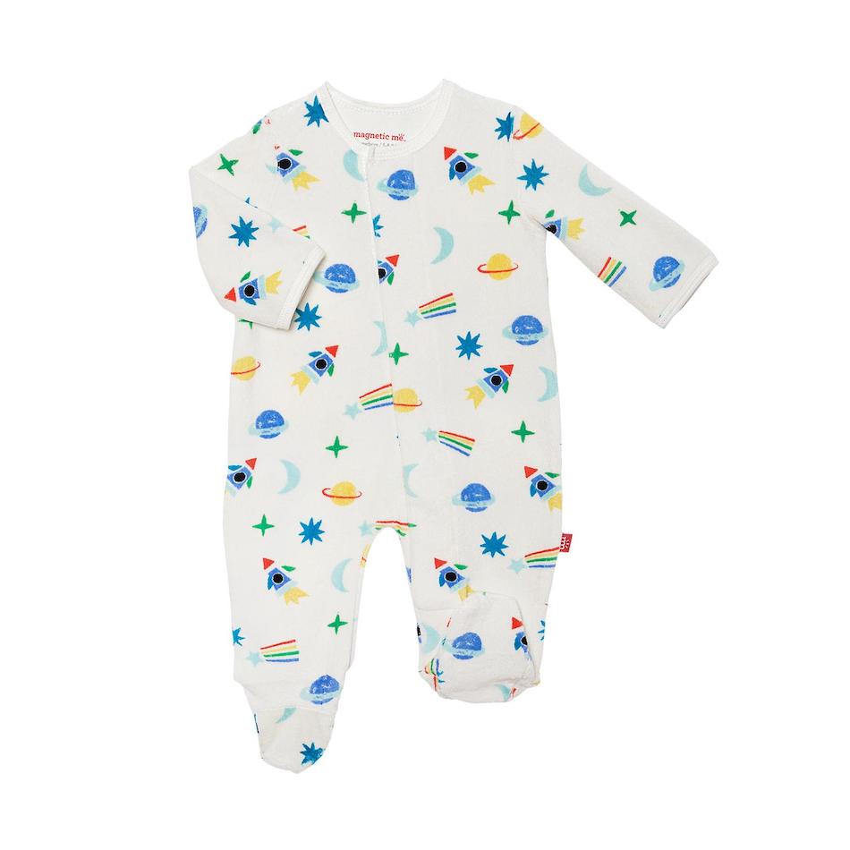 Magnetic Me Space Velour Magnetic Footie - 12-18 Months