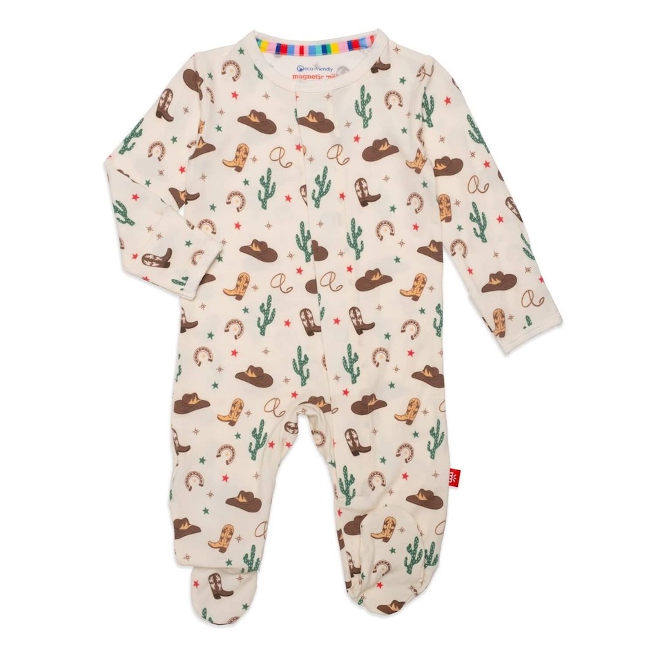 Magnetic Me not my first rodeo footie - Newborn