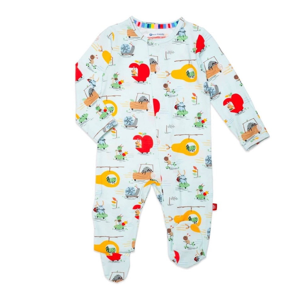 Magnetic Me Fruity peddlers modal footie - 0-3 Months
