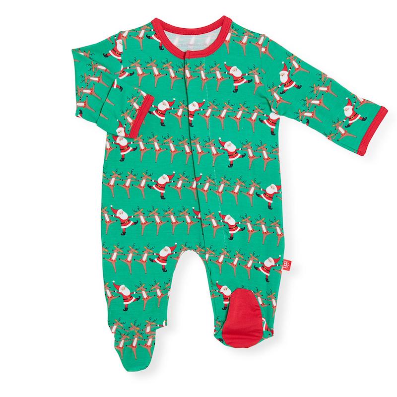 Magnetic Me Holly Folly Jolly Magnetic Footie - 3-6 Months