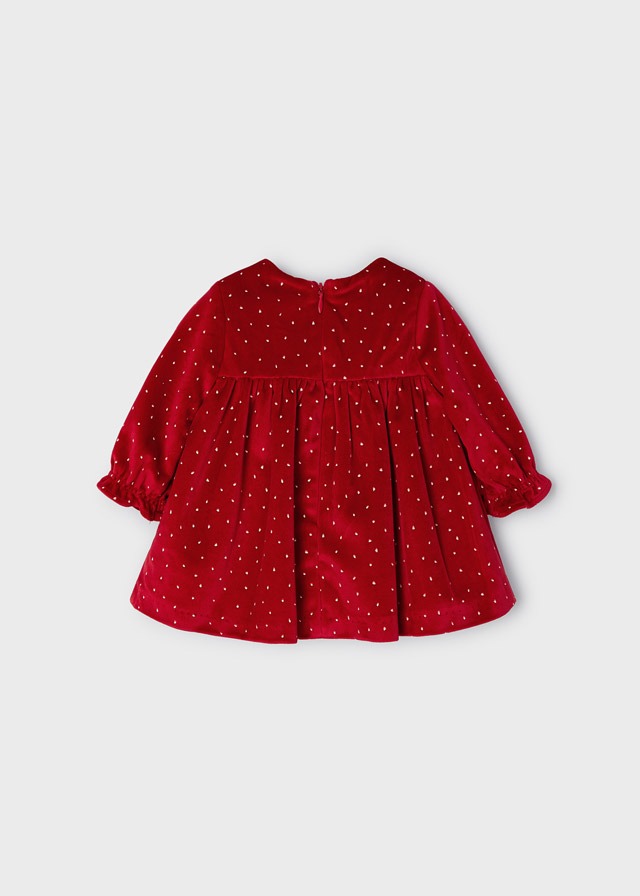 Mayoral Red Velvet Newborn Dress - 1-2 Months