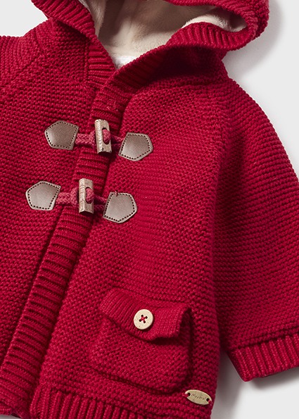 Mayoral Knit Cardigan - 4-6 Months / Cherry