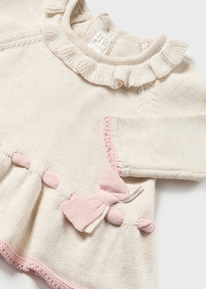 Mayoral 3-piece Newborn Knit Set - 4-6 Months / Rose