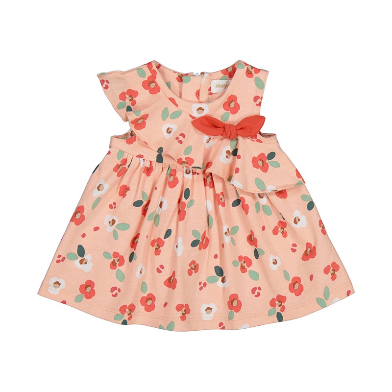 Mayoral Apricot Printed Dress - 12 Months