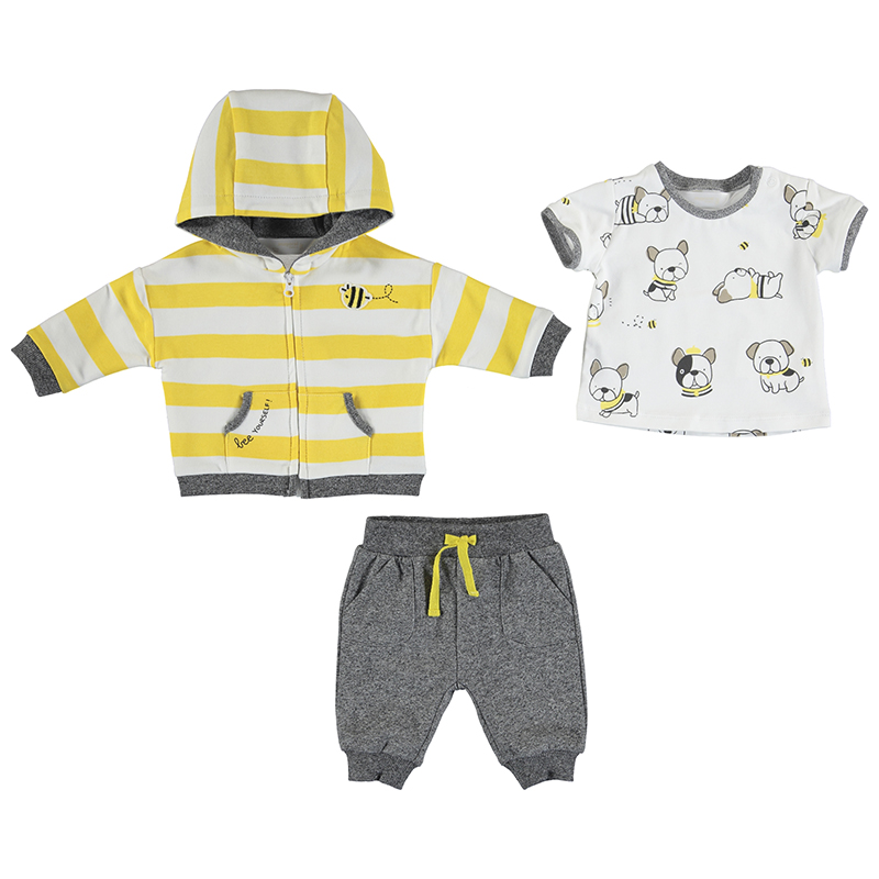 Mayoral Charcoal / Yellow Tracksuit - 4-6 Months