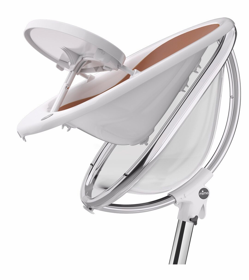 Mima Moon 2G High Chair - White with Black