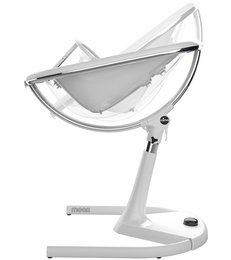 Mima Moon 2G High Chair - White with Black
