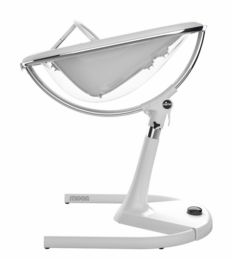 Mima Moon 2G High Chair - White with Silver
