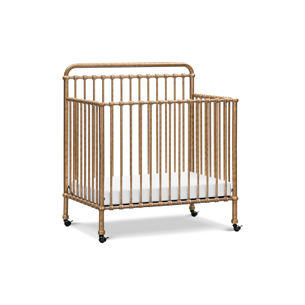 Namesake Winston 4-in-1 Convertible Mini Crib - Vintage Gold