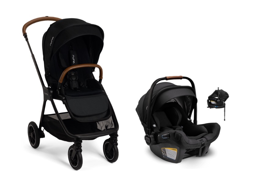 Nuna Triv Next Stroller + PIPA Lite RX Infant Car Seat - Caviar