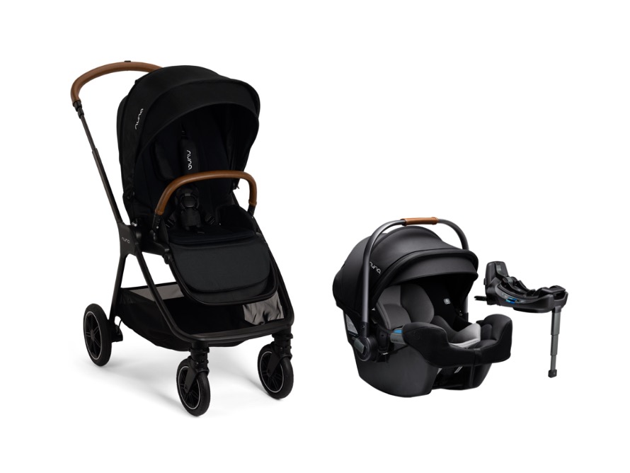 Nuna Triv Next Stroller + PIPA RX Infant Car Seat - Caviar