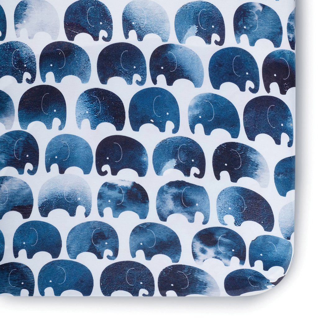 Oilo Elefant Jersey Crib Sheet