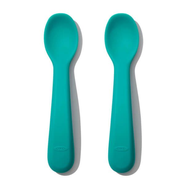 OXO Tot Silicone Spoons - Teal