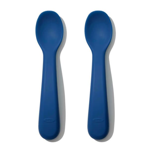 OXO Tot Silicone Spoons - Navy